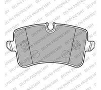 Juego de pastillas de freno DELPHI LP2226, atrás