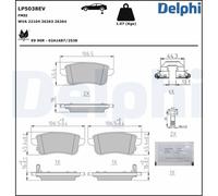 DELPHI Juego de 4 pastillas de freno para RENAULT: Zoé (Ref: LP5038EV)