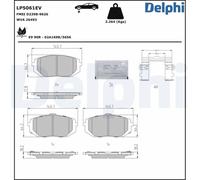 Juego de pastillas de freno DELPHI LP5061EV