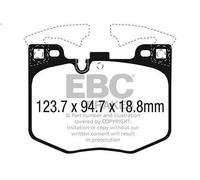Juego de pastillas de freno EBC BRAKES DP42302R para BMW X3 (F25) 2 2011-2017