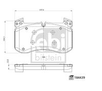Juego de pastillas de freno FEBI 184439 MERCEDES-BENZ GLE (V167) 2 2019-2023