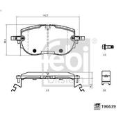 Juego de pastillas de freno FEBI 196639