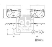 Juego de pastillas de freno FEBI 196780 MERCEDES-BENZ CLE (C236) 2 2023-