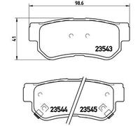 Juego de pastillas de freno, freno de disco BREMBO P30014