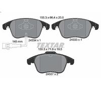 Juego de pastillas de freno, freno de disco TEXTAR 2433401 para Q3 1.4 2016-2018