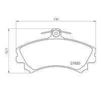 HELLA PAGID 8DB 355 006-701 Juego de pastillas de freno T1564 Espesor 17.4mm Sistema de frenos Lucas con avisador acústico de desgaste por ej. MITSUBISHI / SMART