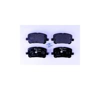 HELLA PAGID 8DB 355 010-221 Juego de pastillas de freno T1332 Espesor 16.7mm Sistema de frenos Akebono con avisador acústico de desgaste por ej. TOYOTA