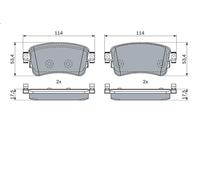 Juego de pastillas de freno para BOSCH 986 424 437 para SCUDO Autobús 2 2024-