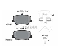Pastillas de freno 2051001 TEXTAR para VOLVO LYNK & CO