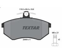 Juego de pastillas de freno TEXTAR 2066921 para CHERY EASTAR 2 2004-2008