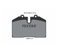 Juego de pastillas de freno TEXTAR 2087711 para PORSCHE 944 3 1988-1991