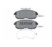 Juego de pastillas de freno TEXTAR 2163301, delante