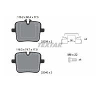Pastillas de freno 2203901 TEXTAR para ALPINA BMW ROLLS-ROYCE