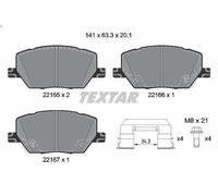 Juego de pastillas de freno TEXTAR 2216503 para FIAT 500X (334_) 2 2018-2020