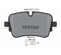 Juego de pastillas de freno TEXTAR 2230701 VW TOUAREG (CR7, RC8) 2 2018-2023