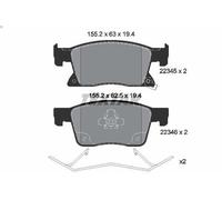 Juego de pastillas de freno TEXTAR 2234501 para OPEL ASTRA K (B16) 1 2018-2019