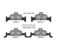 Juego de pastillas de freno TEXTAR 2240201, delante