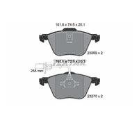 TEXTAR Juego de 4 pastillas de freno para VOLKSWAGEN: Transporter, Sharan & SEAT: Alhambra & FORD: Galaxy (Ref: 2326903)