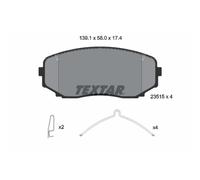 Juego de pastillas de freno TEXTAR 2351503, delante