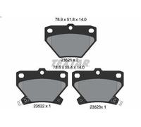 Juego de pastillas de freno TEXTAR 2352101 para TOYOTA YARIS (_P1_) 1 2003-2005