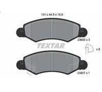 Juego de pastillas de freno TEXTAR 2360501 para OPEL AGILA A (H00) 1 2000-2007