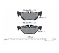 Juego de pastillas de freno TEXTAR 2392707, atrás