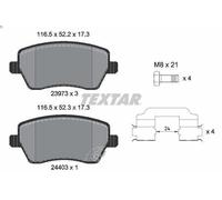 Juego de pastillas de freno TEXTAR 2397302 para OPEL AGILA B (H08) 1 2008-2011