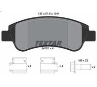 Juego de pastillas de freno TEXTAR 2410101 para CITROEN C2 (JM_) 1.6 2003-201