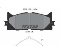 Juego de pastillas de freno TEXTAR 2435001 para LEXUS ES (_V6_) 2.5 2012-2018