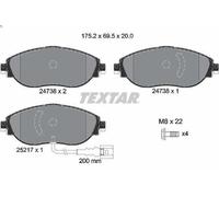 Juego de pastillas de freno TEXTAR 2473803 para AUDI Q3 (F3B) 2 2018-2021