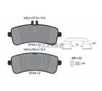 Pastillas de freno 2516305 TEXTAR para MERCEDES-BENZ SL AMG GT