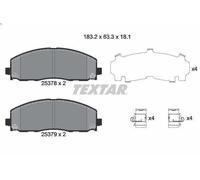Juego de pastillas de freno TEXTAR 2537801 para VW ROUTAN 3.6 2010-2013