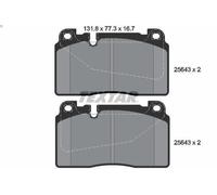 Juego de pastillas de freno TEXTAR 2564301 para AUDI Q5 (8RB) 2 2008-2012
