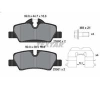 Juego de pastillas de freno TEXTAR 2598001 para MINI MINI (F56) 1.2 2014-2017