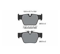Juego de pastillas de freno TEXTAR 2621201, atrás