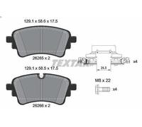 Juego de pastillas de freno TEXTAR 2626501 para AUDI Q5 (FYB, FYG) 3 2019-2020