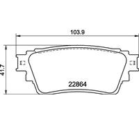 Brembo Juego de 4 pastillas de freno P 54 063 para Mitsubishi Outlander, Eclipse Cross