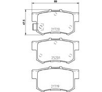 Juego de pastillas de freno traseras BREMBO P 79 027