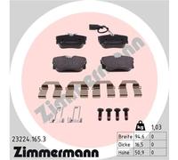 Juego de pastillas de freno traseras ZIMMERMANN 23224.165.3
