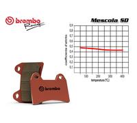 JUEGO DE PASTILLAS DE FRENO TRASERO BREMBO PARA KTM LC8 990 SUPERMOTO R 990 2009