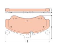 Juego de pastillas de freno TRW GDB1779, delante