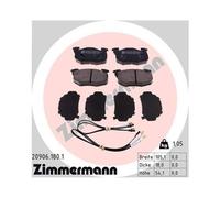 Juego De Pastillas De Freno Zimmermann 20906.180.1 para Citroën/peugeot