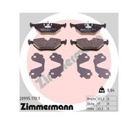 Juego De Pastillas De Freno Zimmermann 20995.170.1 para Bmw Eje Trasero