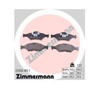 Juego De Pastillas De Freno Zimmermann 23200.185.1 para Ford Eje Delantero