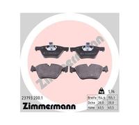 Juego De Pastillas De Freno Zimmermann 23793.200.1 para Bmw Bmw (brilliance)