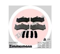 Juego De Pastillas De Freno Zimmermann 24641.177.1 para Porsche Eje Delantero