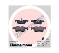 Juego De Pastillas De Freno Zimmermann 24912.185.1 para Bmw Eje Delantero