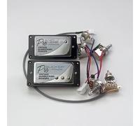 Juego de pastillas de guitarra Alnico Classic 57 y PRO Bucker con arnés de cableado push-pull 2V1T(Color:B)