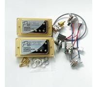 Juego de pastillas de guitarra Alnico Classic 57 y PRO Bucker con arnés de cableado push-pull 2V1T(Color:G)