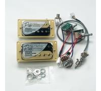 Juego de pastillas de guitarra Alnico Classic 57 y PRO Bucker con arnés de cableado push-pull 2V1T(Color:A)